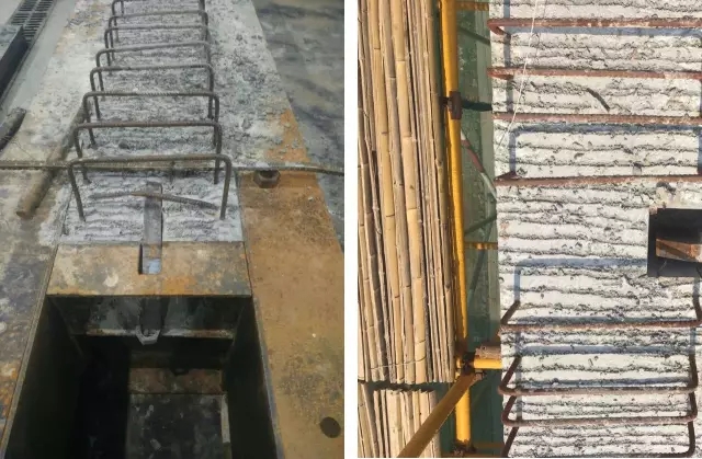 预制主梁和预制次梁的毗毗邻纳牛担板节点。。。。。</